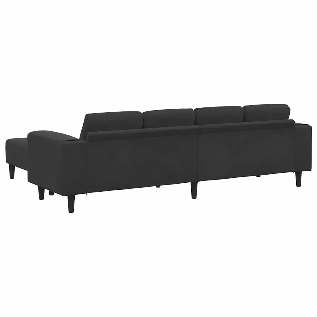 Set di divani 3 pcs Nero Velluto