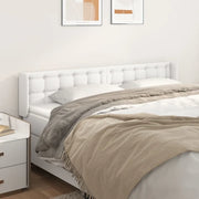Testiera ad Orecchio Bianca 203x16x78/88 cm in Similpelle 3118877