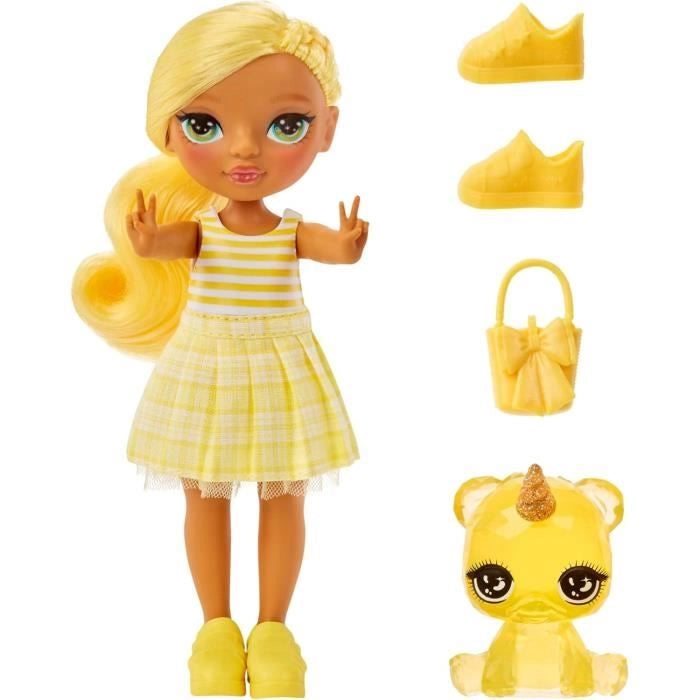 Rainbow High Littles - bambola da 15 cm + animale domestico - Giallo - dai 4 anni in su