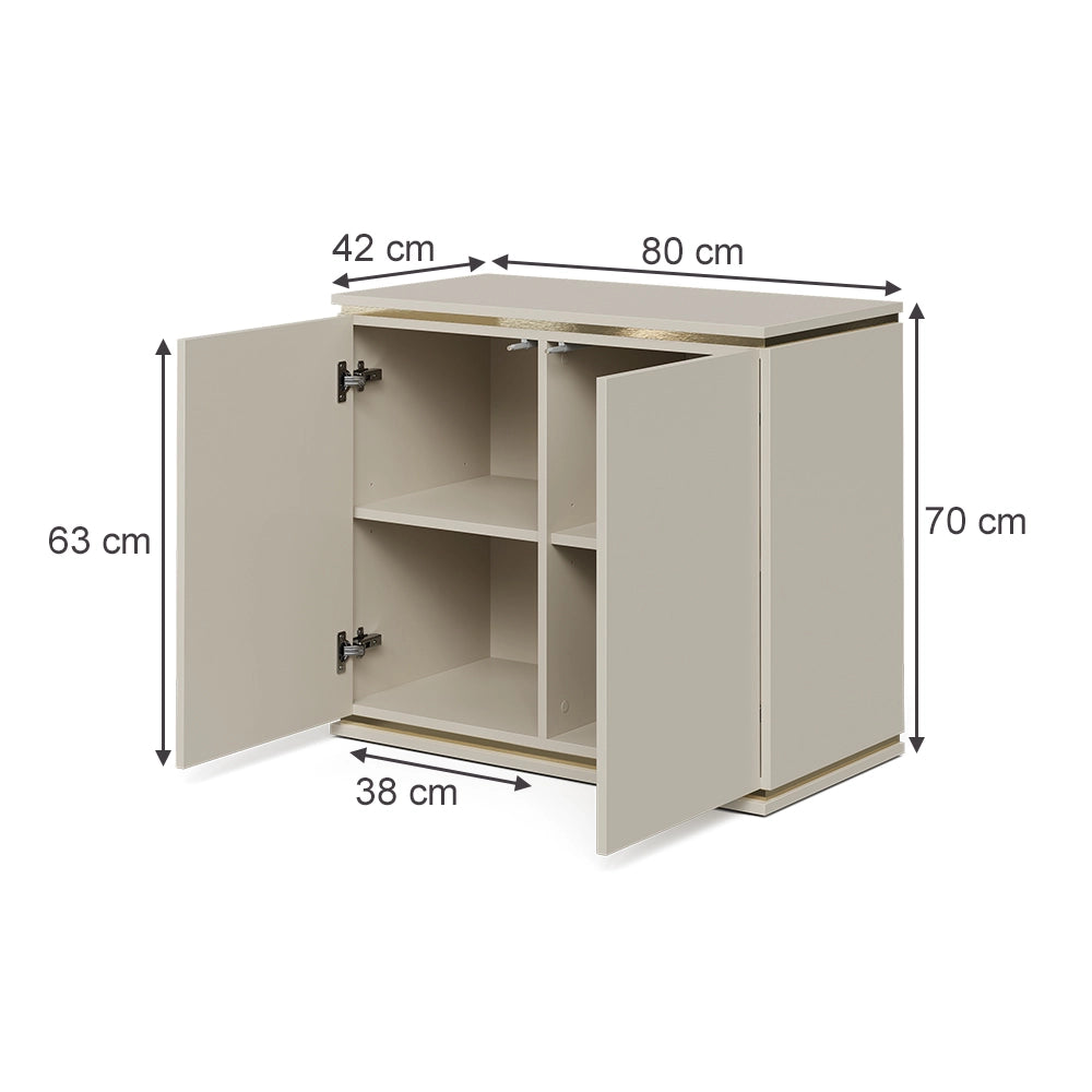 Vicco Credenza Cachemire 80 x 70 cm con 4 scomparti