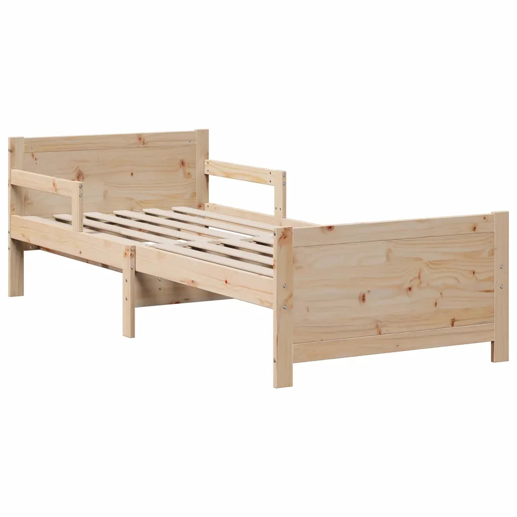 Struttura letto con materasso estensibile-Giroletto Marrone 80 x 200 cm 695805