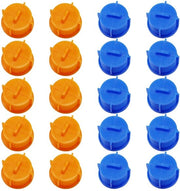 Filtro acqua per lavatrice 20 pezzi - Valvola di ingresso acqua - Doppio colore - Plastica - Arancione/Azzurro - Resistente allo shock - Filtro di ingresso