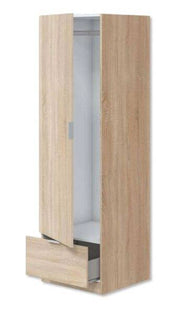 Armadio 1 anta + 1 cassetto 50x51x170h Rovere Canadian