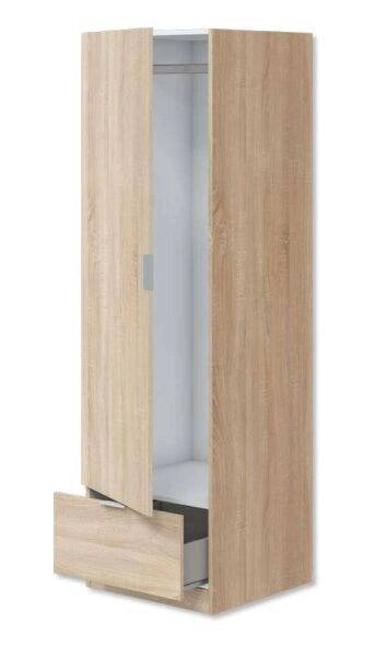 Armadio 1 anta + 1 cassetto 50x51x170h Rovere Canadian