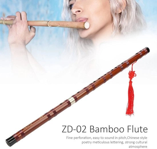 Flauto in Bambù - Finissaggio Liscio - Tradizionale - Multi-voce - Adatto ai Principianti - Produzione Professionale - Atmosfera Culturale Forte