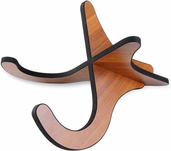 Standaard per chitarra per ukelele e altro - supporto artigianale in legno di chitarra