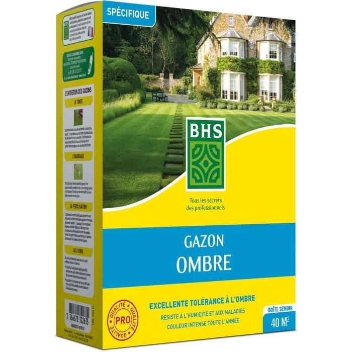 Prato - BHS - Prato Ombra 1kg  40m  Resistente alla scarsa illuminazione e alle zone d'ombra.