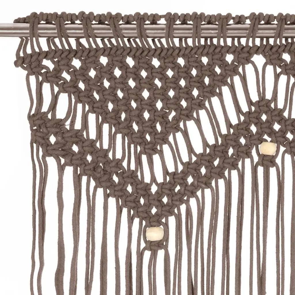 Tenda Macramè Grigio Talpa 140x240 cm in Cotone 323980