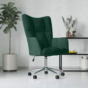 Divano Sedia-Poltrona Relax Verde Scuro in Velluto 136587