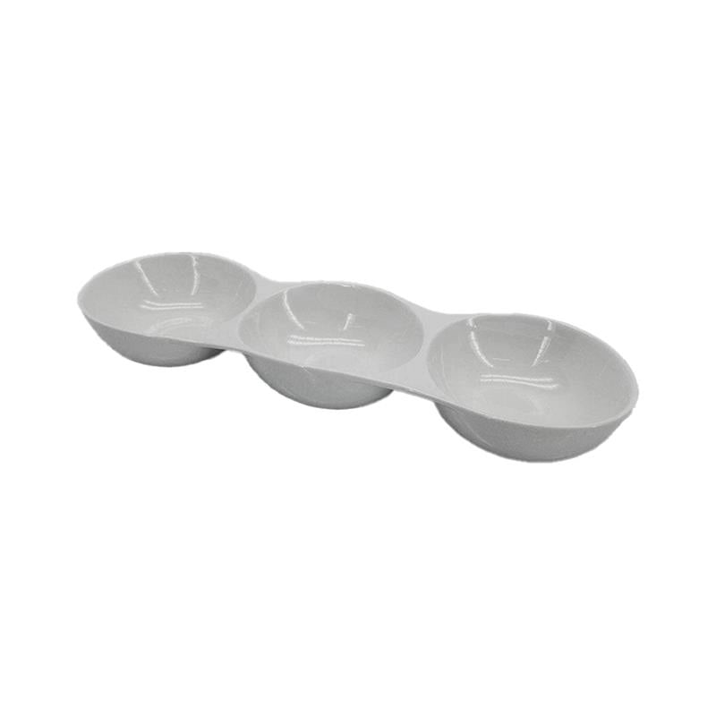 ANTI PASTIERA IN CERAMICA 3 POSTI CLASSSICI COLORE BIANCO 5HX10,5X35 CM OKX