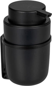 Dispensatore di sapone Turbo-Loc - 1 pezzo - nero - plastico - facile da fissare