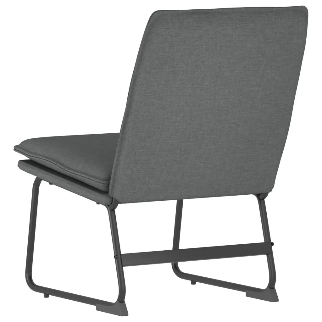 Sedia Lounge Grigio Scuro 52x75x76 cm in Tessuto cod mxl 5596