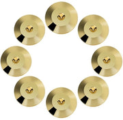 Piedini con Spine - Pieghevoli Assorbitori di Shock - Oro - Pads di Base Universali - Protezione per Altoparlanti - Adatti a tutti i piedi di spina...