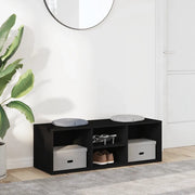 Scarpiera con Panchina Nera 105x35x35 cm in Truciolato cod mxl 55474