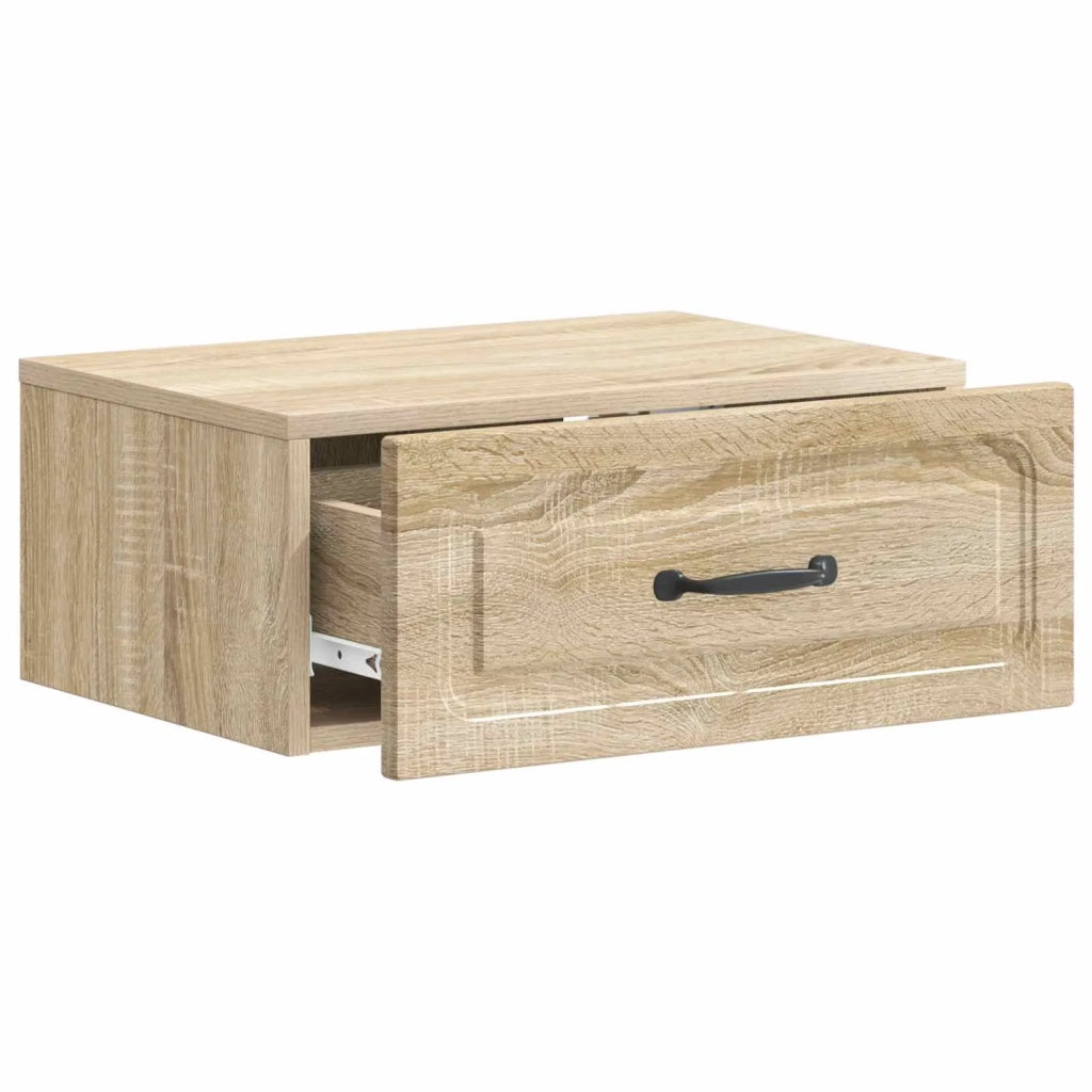 Mobiletto da notte a muro 2 pcs Rovere Sonoma 49 x 34,5 x 20 cm 899300