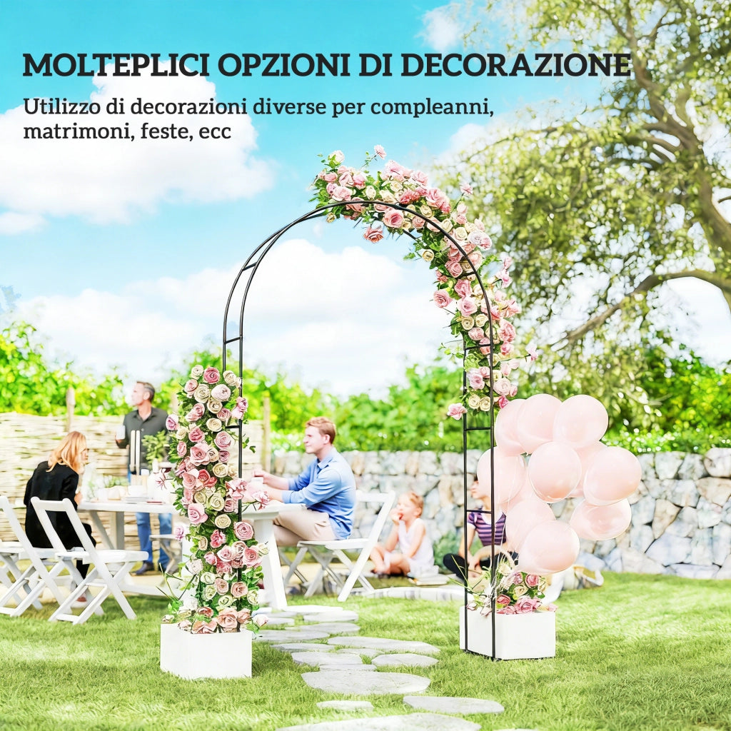 Arco da Giardino in Metallo ¨C zephmum ¨C Nero