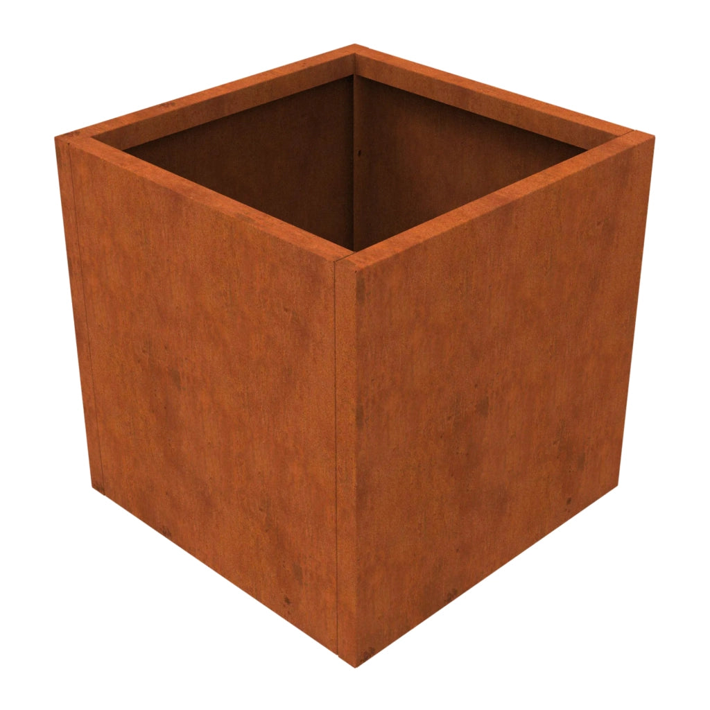 Fioriera Vaargel in Acciaio Corten Portafiori 60x60x60 cm - Marrone Ossidato casa.pro
