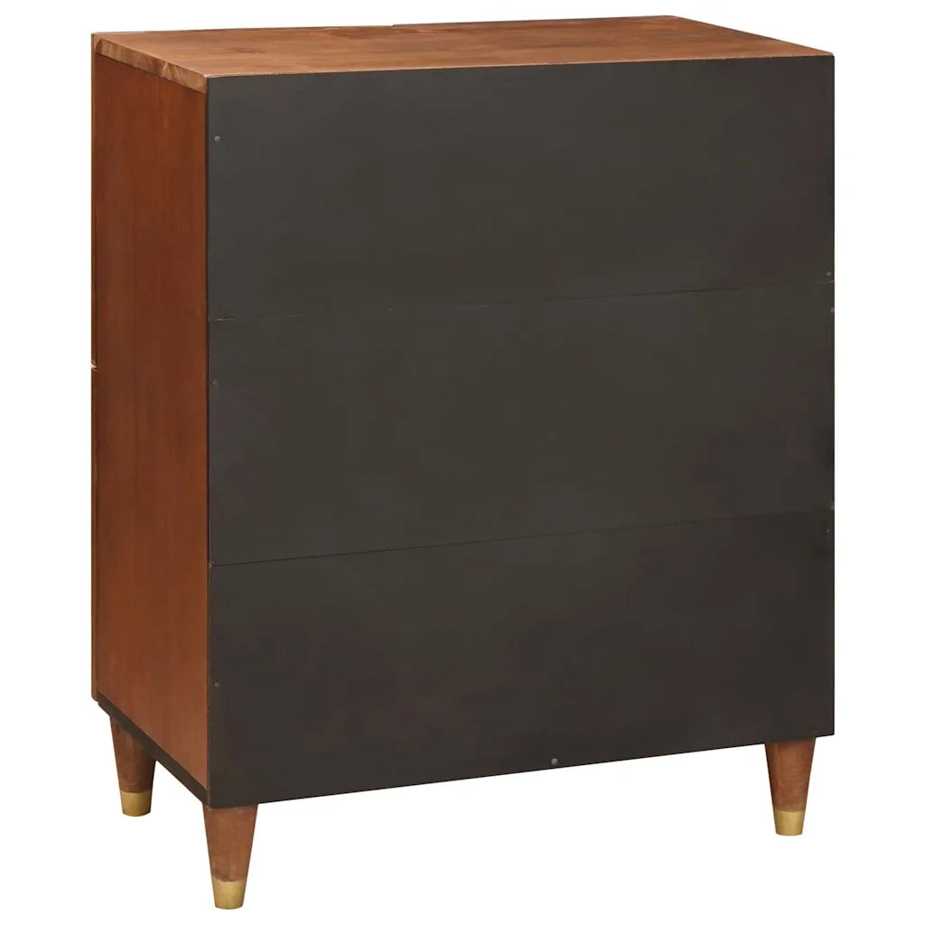 Credenza | Madia | Buffet da pranzo | Armadio da pranzo Marrone 60 x 33,5 x 75 cm Legno di mango massello