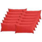 Federa 12 pcs HEERLEN Rosso 40 x 80 cm Poliestere 910047