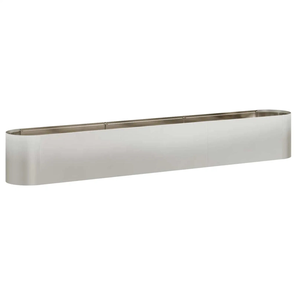 Letto rialzato da giardino Acciaio Inox 280 x 40 x 40 cm 8011702