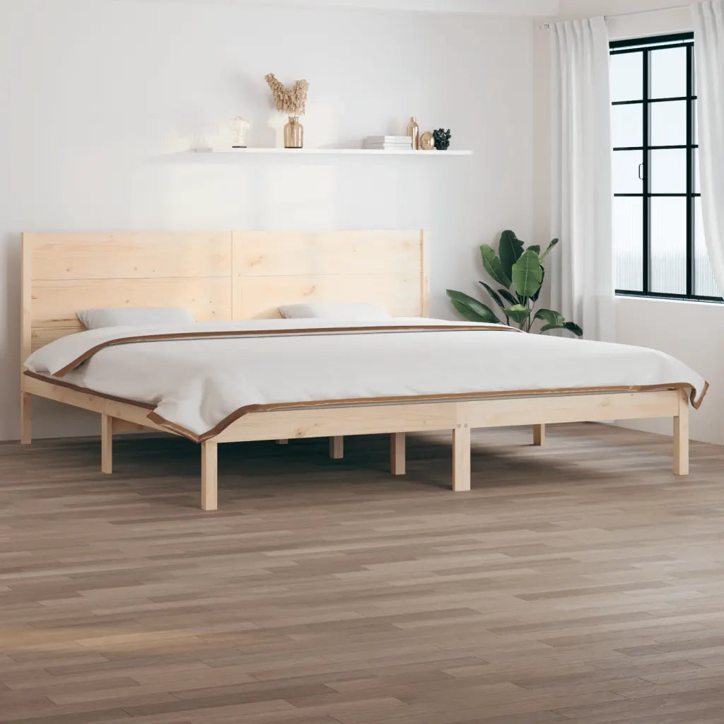 Giroletto senza Materasso 200x200 cm in Legno Massello di Pino 3104173