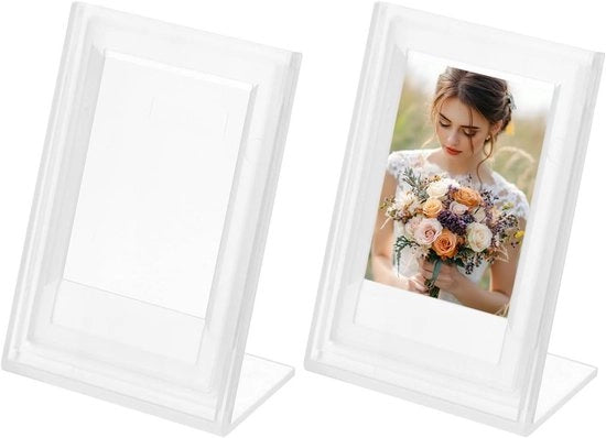 Set di 2 mini cornici per foto | 9,6 x 6,8 cm | Rettangolare | Per foto e opere d'arte