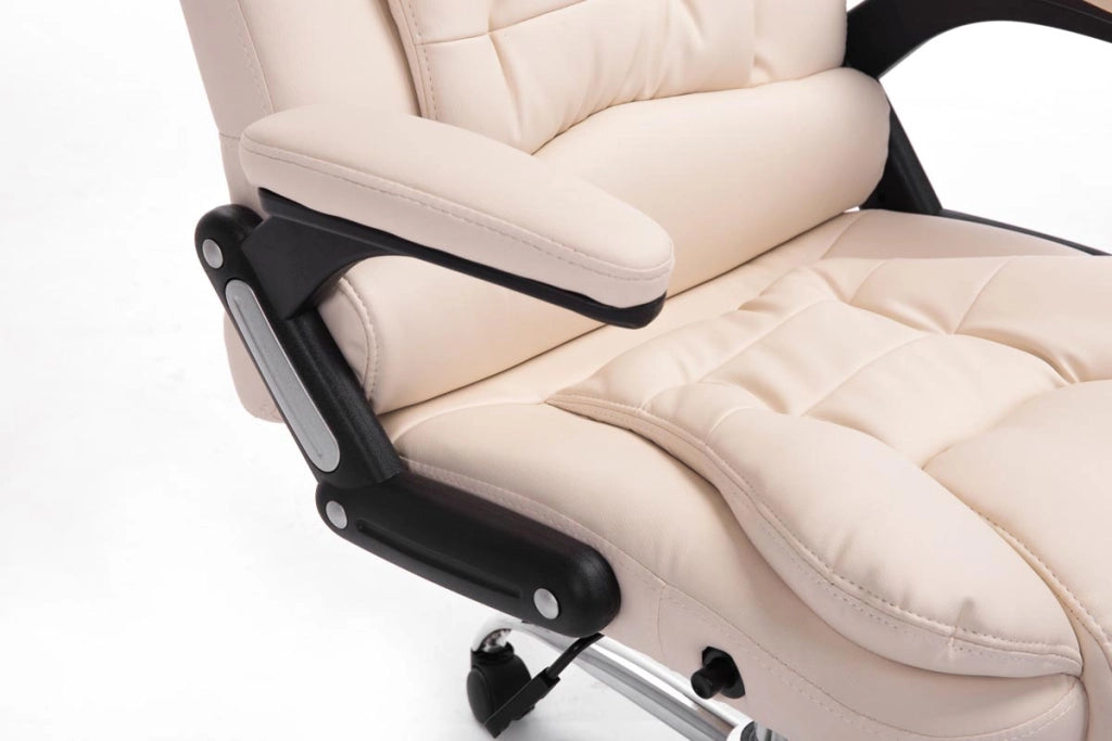 Sedia da ufficio Thor in similpelle crema