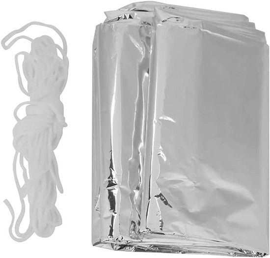 Tenda di emergenza termica per 2 persone, idonea per escursioni e campeggio in situazioni di emergenza - 59 x 95 inch