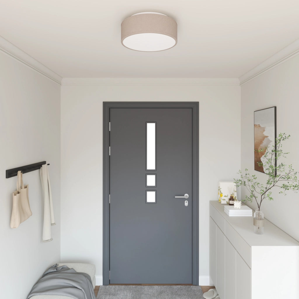 Lampade da soffitto a incasso tortora Ã˜ 38 cm tessuto E27