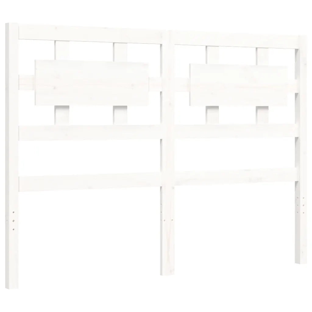 Giroletto senza Materasso-Struttura Letto Bianco 120x200 cm Legno Massello Pino 468887