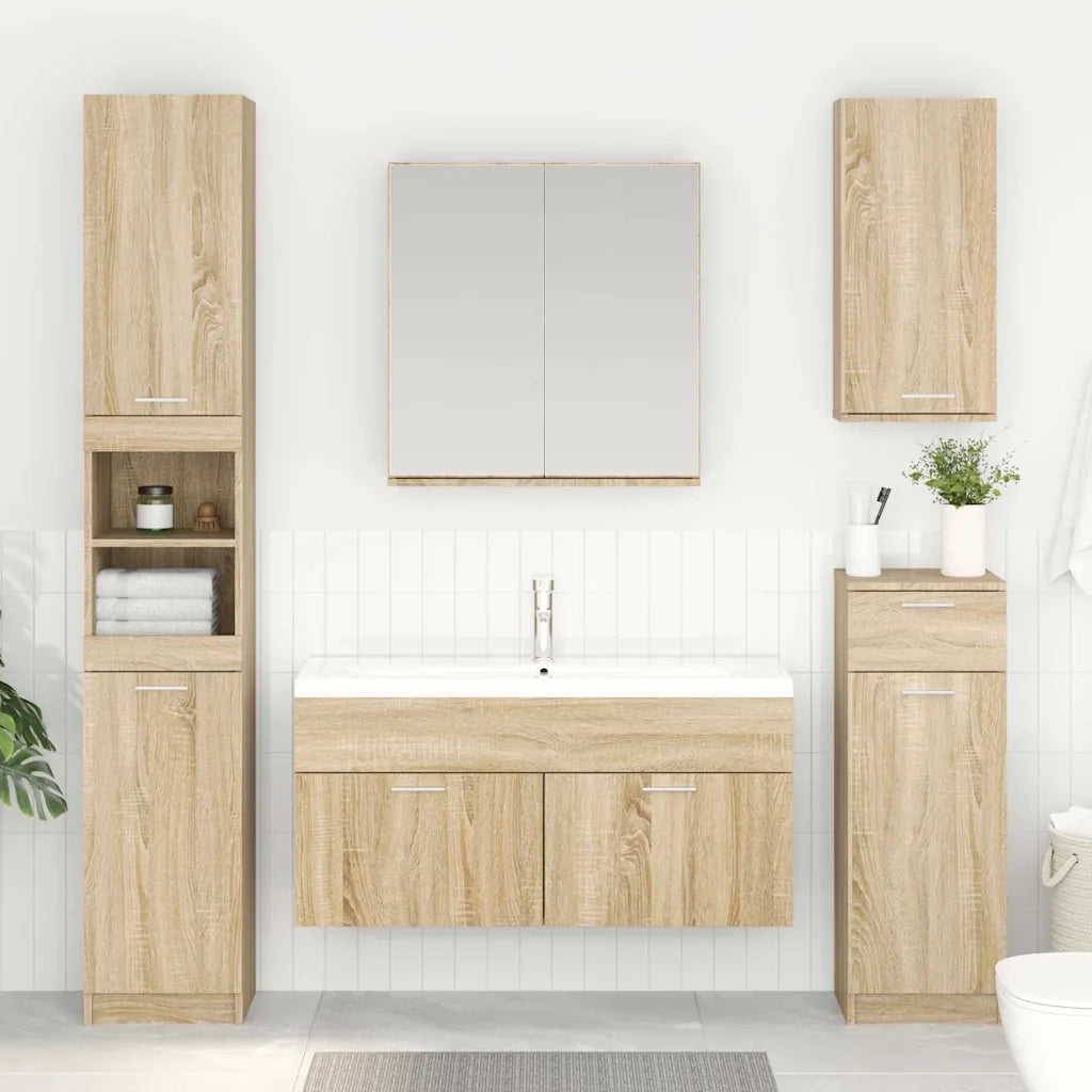 Armadio sottolavello con porta Rovere Sonoma Legno multistrato 880437