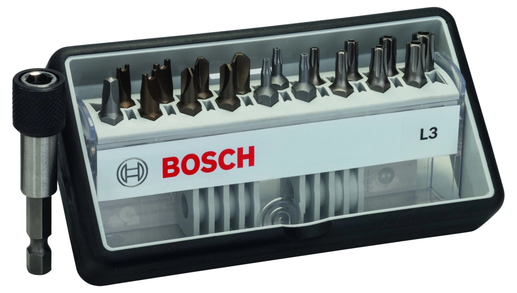 2607002569 - Set Robust Line di bit di avvitamento L Extra Hard, 18 +1 pz. 25 mm, 18+1 pz.