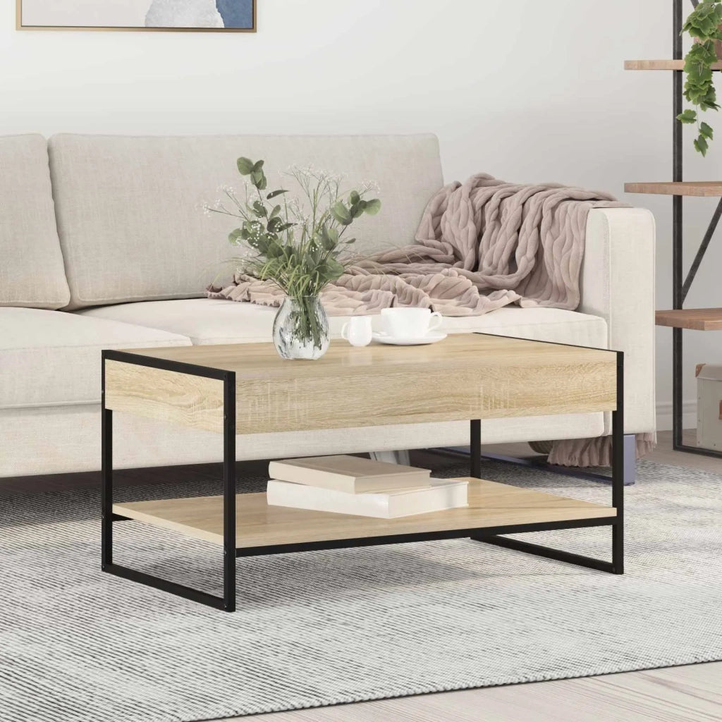 Tavolino da salotto Sonoma 80 x 50 x 40 cm Legno multistrato 886439