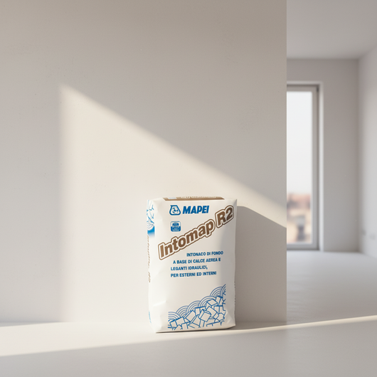 Intonaco di fondo calce mapei intomap r2 per murature 25 kg