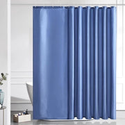 Gordino per doccia e bagno, extra lungo, antifungo, in tessuto, antibatterico, impermeabile all'acqua, extra ampio, 244 x 200 cm, grigio blu, con 16 ganci.
