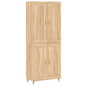 Credenza | Madia | Buffet da pranzo | Armadio da pranzo Rovere Sonoma 69,5x34x180 cm in Legno Multistrato
