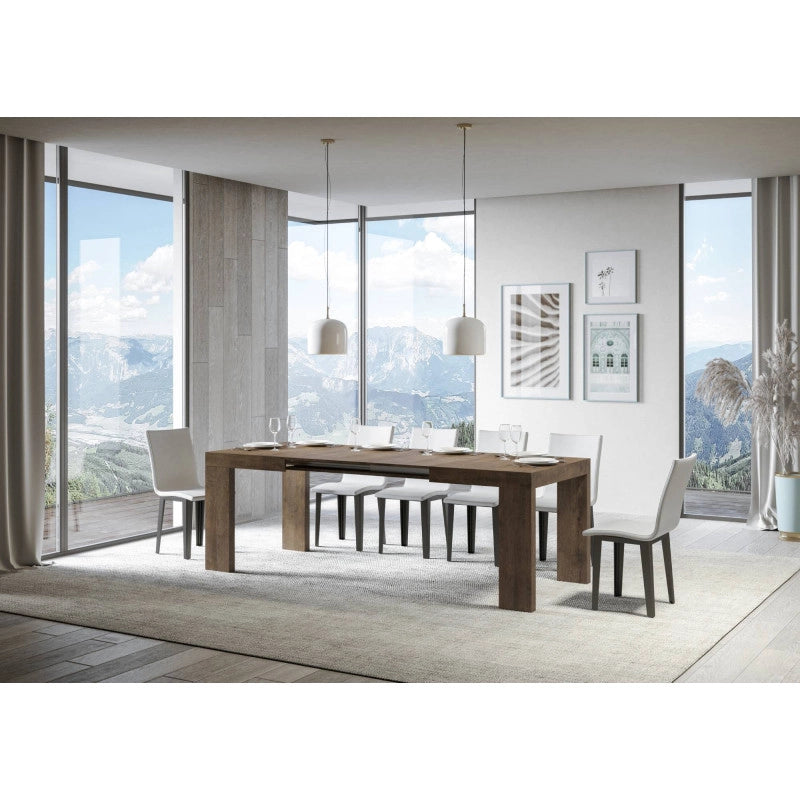 Tavolo allungabile 140/400x90 cm Roxell - Noce