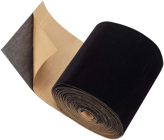 Panno di contatto in velluto 2 rotoli - Tessuto autoadesivo - 10 cm x 400 cm - Decorazione DIY - Lavori manuali creativi - 0,5 mm spessore - Tessuto autoadesivo