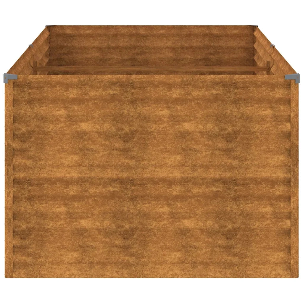 Fioriera Rialzata da Giardino 196x100x69 cm in Acciaio Corten 152003