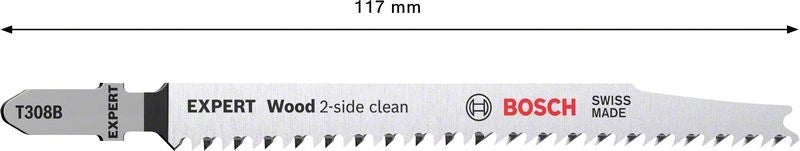 2608900550 - Set 3 lame per seghetto alternativo T 308 B EXPERT for wood