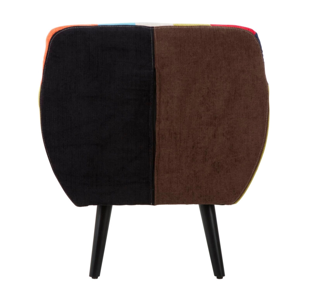 Poltrona Imperial New 71x63x78 cm in Legno Schiuma e Poliestere Multicolor