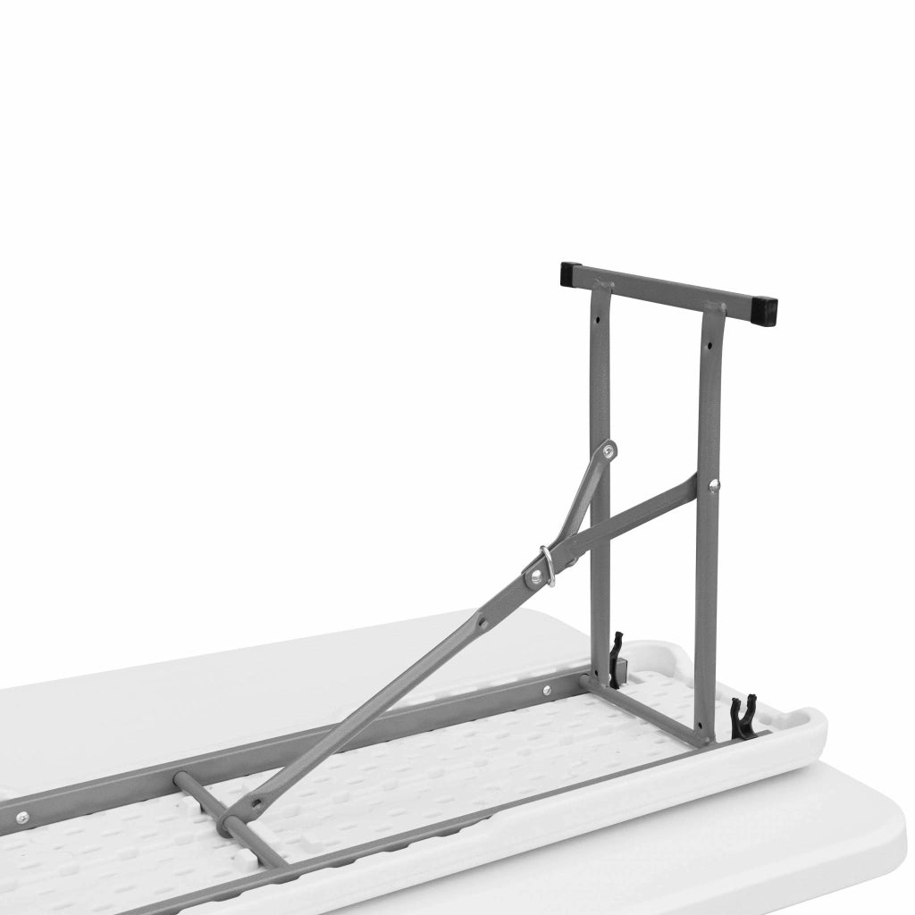 Set tavolo da ricevimento pieghevole in plastica con 2 panche, bianco