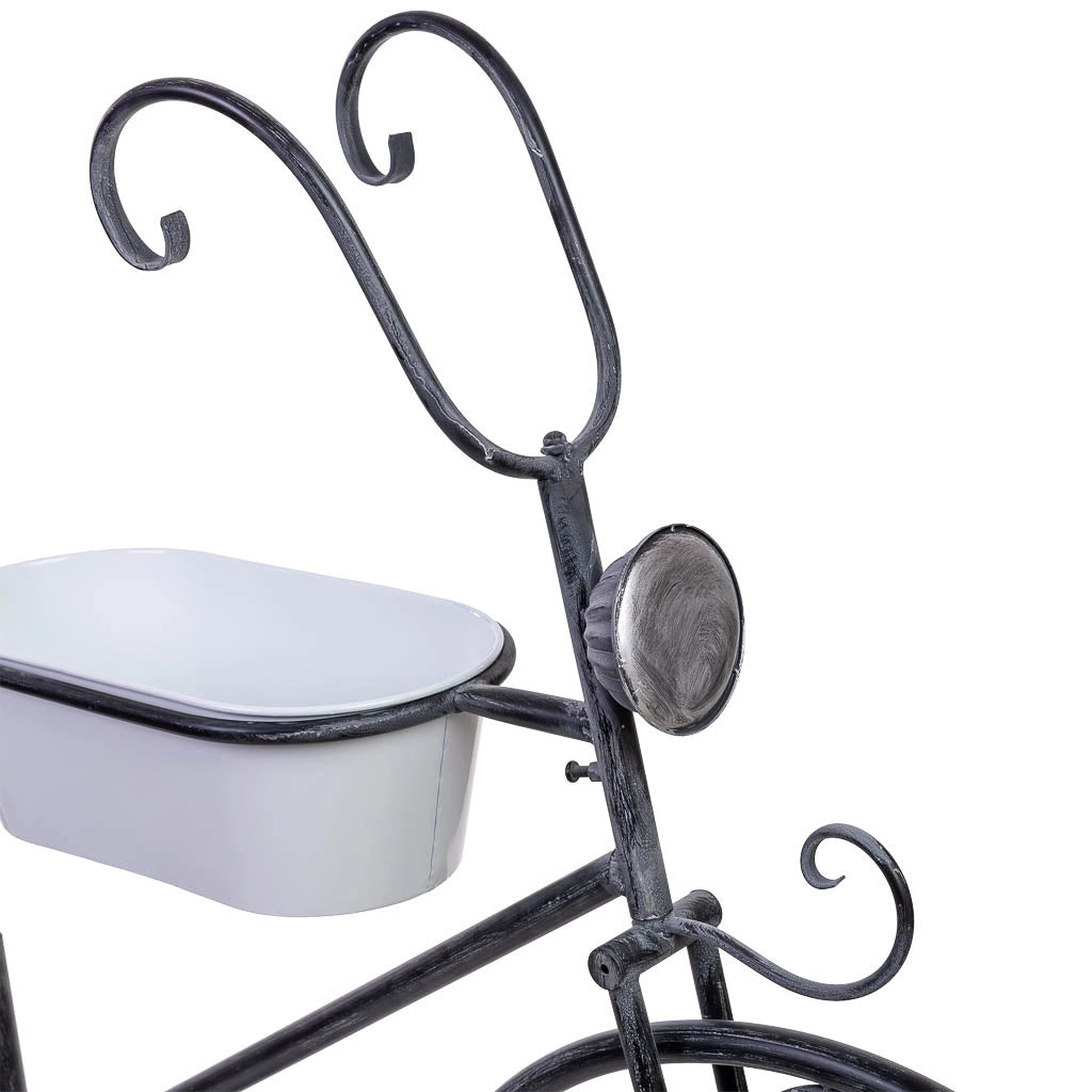 Espositivo bici in metallo con due vasche 175x29x108h cm
