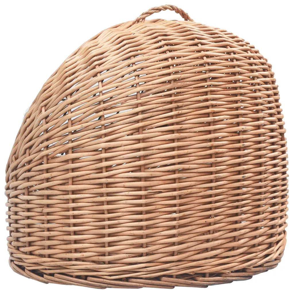 Trasportino per Gatti Grigio 50x42x40 cm in Salice Naturale 170908