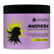 Trade Shop - Maschera Per Capelli Secchi E Danneggiati 500ml Con Burro Di Karité Pantenolo Idrata Ripara -