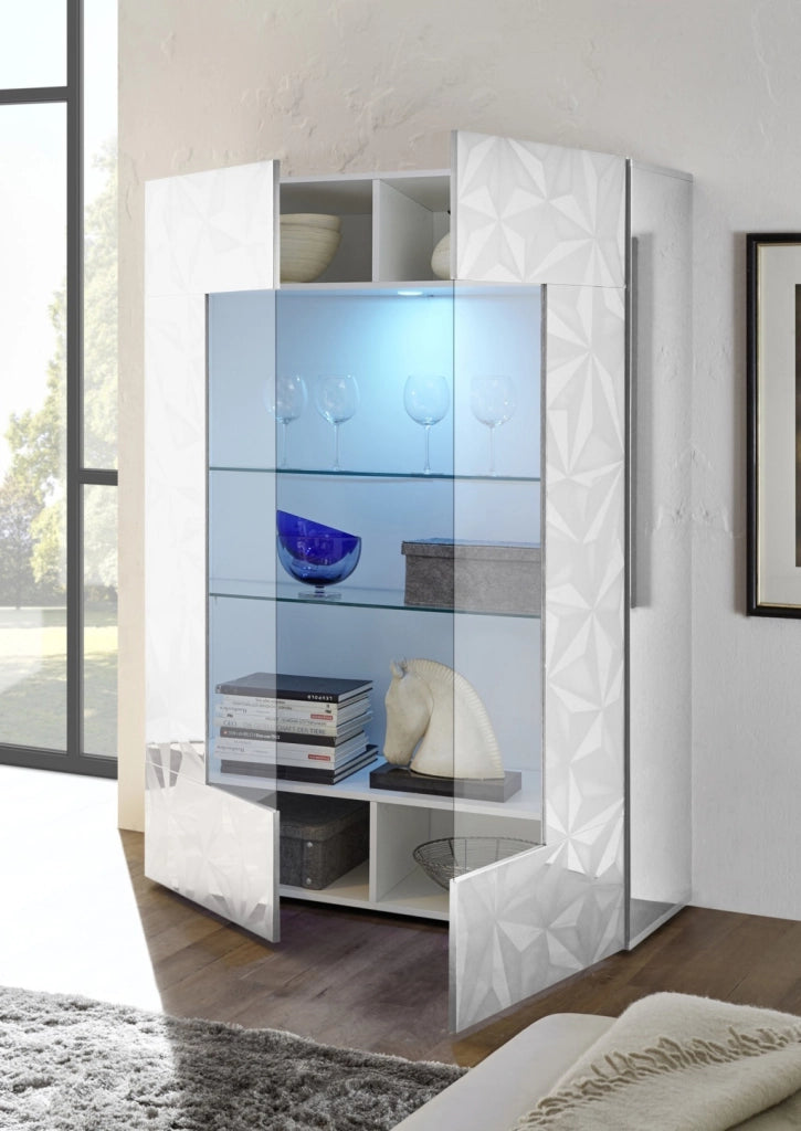 Credenza/Vetrina MOSCA bianco
