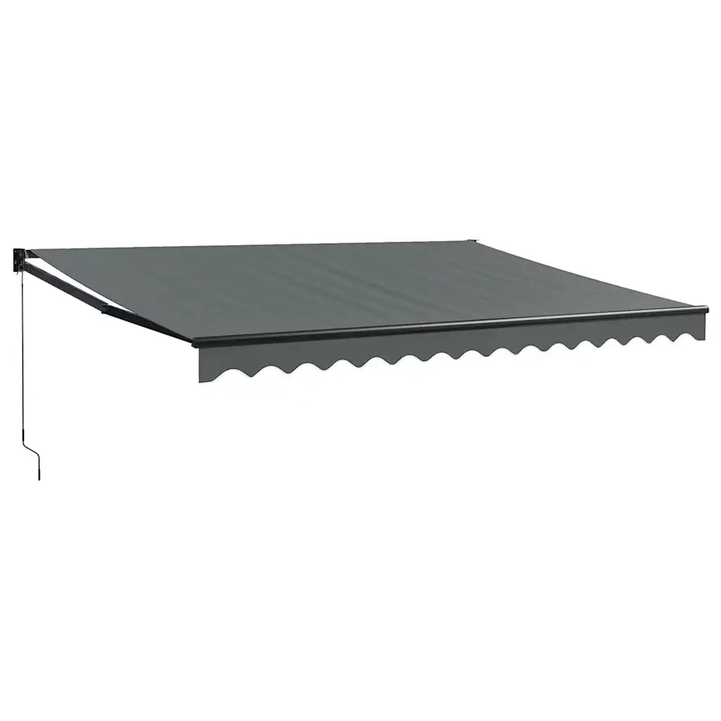 Tenda da Sole Retrattile Antracite 4x3 m in Tessuto e Alluminio 3154463
