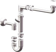 SIFONE PP SALVASPAZIO 1 VASCA + 1 ATTACCO - BIANCO MM 40 11/2- 5 pezzi