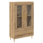 Credenza | Madia | Buffet da pranzo | Armadio da pranzo con cassetto Rovere artigianale 69,5 x 31 x 115 cm