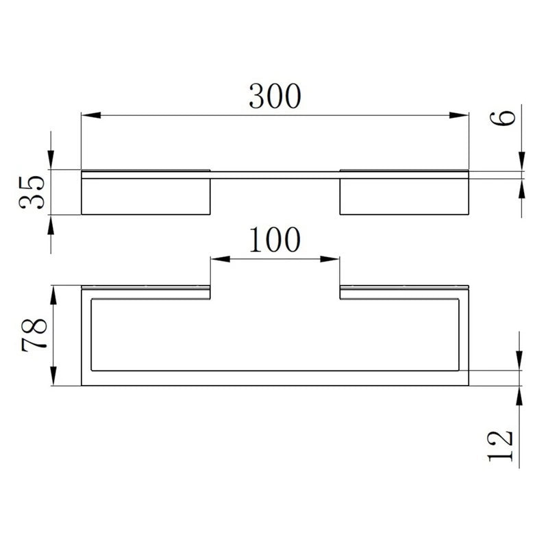 Porta salviette 30 cm nero – Serie City